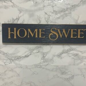 Home sweet home wooden sign